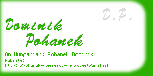 dominik pohanek business card